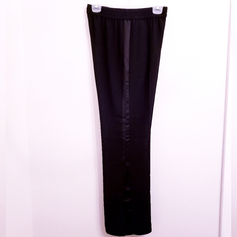 ‼️NWT AllSaints black trousers with satin stripe size 6‼️